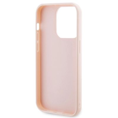 7. Karl Lagerfeld 3D Rubber Glitter Logo case for iPhone 15 Pro - pink