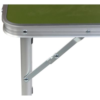 15. FOLDABLE CAMPING TABLE 120X60X70/62/55CM GREEN