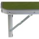 15. FOLDABLE CAMPING TABLE 120X60X70/62/55CM GREEN