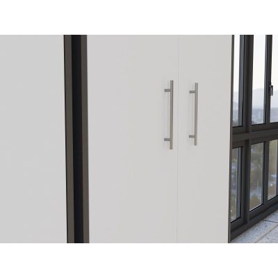 10. CLOSED SHELVING OLIV 2D ANTHRACITE/WHITE SET