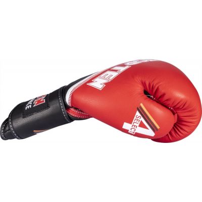 5. TOP TEN RTT-4Select Leather Boxing Gloves 10 oz Red and Black