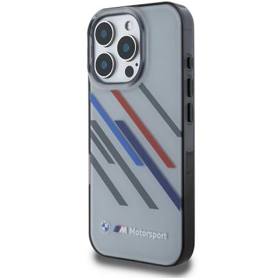 2. BMW Motosport IML Random Stripes iPhone 16 Pro Case - Gray