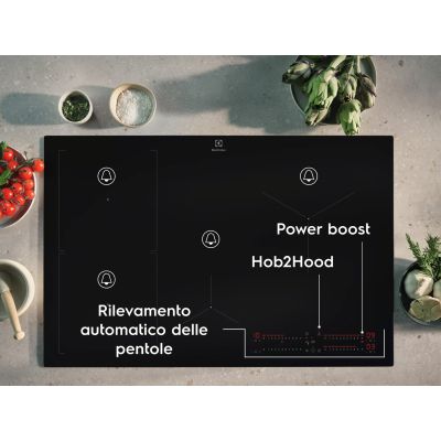 74. ELECTROLUX EIS62453 SaphirMatt induction hob 60 cm | SenseBoil | PowerBoost | timer | matt black | frameless