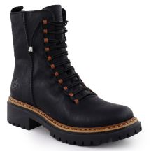 Botki damskie workery czarne Rieker 72653-00