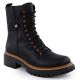Women's black worker boots Rieker 72653-00