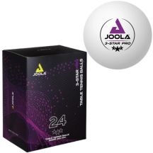 JOOLA PRO 3 STAR TABLE TENNIS BALLS 24 PCS WHITE