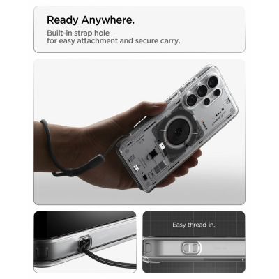 13. Spigen Ultra Hybrid Mag MagSafe Case for Samsung Galaxy S26 Ultra Neo One - Transparent