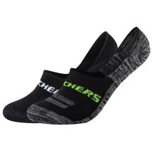 Skechers 2PPK Mesh Ventilation Footies Socks SK44008-9997 Black 35-38