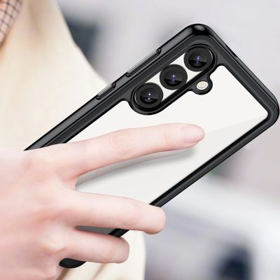 5. Outer Space Case for Samsung Galaxy S25 Edge Cover with Flexible Frame - Black