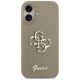 3. Guess Silicone Big 4G Script Case for iPhone 17 - Brown