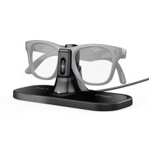 BoboVR CG2 3-in-1 Charging Station for Smart Glasses with Clip 350 mAh and Case - Black
