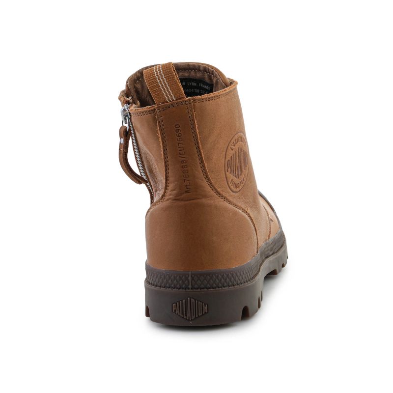 7. Palladium Pampa Zip Lth Ess U shoes 76888-252-M Dear Brown