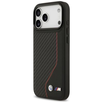 2. BMW M Carbon Line & Logo MagSafe Case for iPhone 17 Pro Max - Red