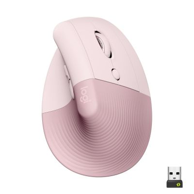 27. Logitech Lift Vertical Pink mouse