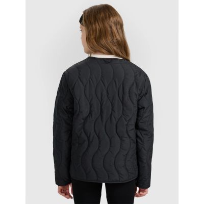 2. Girls' down jacket with synthetic filling 4F 4FJRAW25TDJAF0767-20S