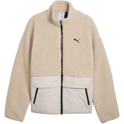 2. Men's Puma Hybrid Re: Fibre Sherpa Jacket Beige 694562 82