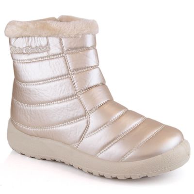 14. Waterproof patent snow boots News W EVE181E beige