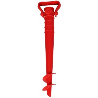 6. RED PLASTIC UMBRELLA MOUNTING BASE, SCREW-IN