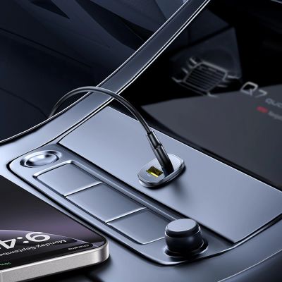 5. Baseus GoTrip USB-C / USB-A 30W Car Charger - Black