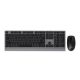 GEMBIRD WIRELESS KEYBOARD + MOUSE DUAL MODE SET, 2.4 GHZ + BT, SLIM, RU LAYOUT, BLACK