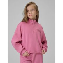 Regular sweatshirt without hood for girls 4F 4FJRSS26TSWSF2625-54S