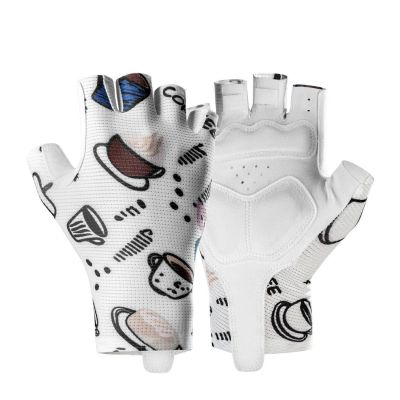 Rockbros S389 Women's Short Shock Absorbing Cycling Gloves L - White
