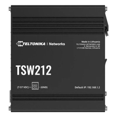 Teltonika TSW212 Managed L2 Gigabit Ethernet (10/100/1000) Black