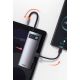 13. Baseus Metal Gleam Series 5-in-1 Multifunctional HUB USB Type C - USB Type C Power Delivery 100 W / HDMI 4K 30 Hz / 3x USB 3.2 Gen 1 (CAHUB-CX0G)
