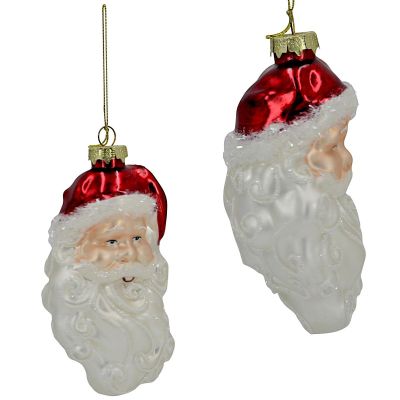 3. GLASS CHRISTMAS TREE ORNAMENT – SANTA CLAUS SASKA GIFT & DECOR