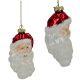 3. GLASS CHRISTMAS TREE ORNAMENT – SANTA CLAUS SASKA GIFT & DECOR