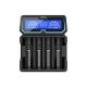 XTAR CHARGER FOR CYLINDRICAL LI-ION 18650 BATTERIES COMPATIBLE WITH PROTECTED CELLS 20700/21700 X4