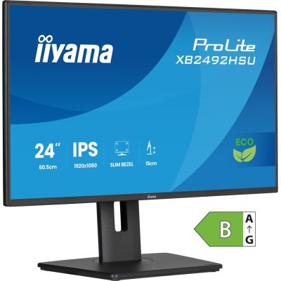 29. iiyama ProLite 24-inch Full HD IPS panel with narrow bezels, energy class B, adjustable height
