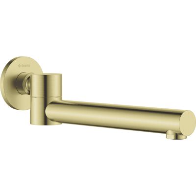 Folding bathtub spout - round