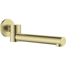 Folding bathtub spout - round