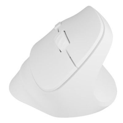 9. NATEC CRAKE 2 VERTICAL MOUSE WIRELESS 2400DPI BT 5.2 + 2.4GHZ WHITE