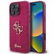 Guess Glitter Script Big 4G iPhone 16 Pro Case - Purple