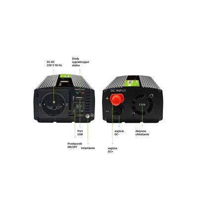 5. GREEN CELL LCD INVERTER 12V/230V 500W/1000W PURE SINE INVGC12P500LCD