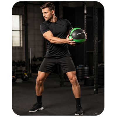 16. Anti-slip rubber medicine ball | DBX Bushido