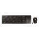 CHERRY DW 9100 SLIM Keyboard Mouse Included Universal RF Wireless + Bluetooth QWERTZ German Black