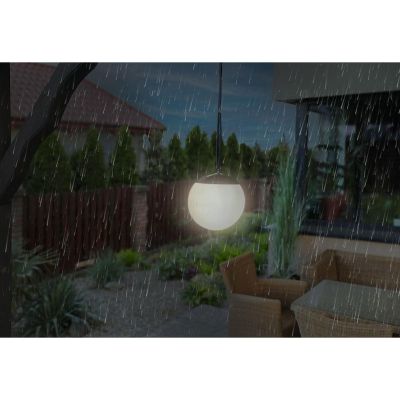 17. SOLAR LAMP PLASTIC HANGING BALL 20CM