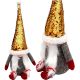5. DECORATIVE gnome with magic sequins 35cm gray