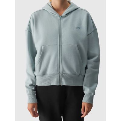3. Women's zip-up hooded sweatshirt 4F 4FWAW24TSWSF1306-47S