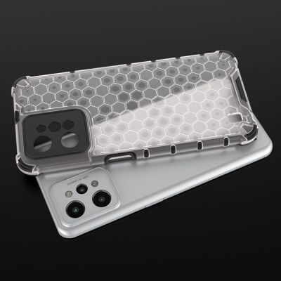 8. Honeycomb case armored cover with a gel frame Realme C31 transparent