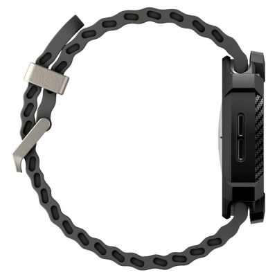 7. Spigen Rugged Armor Case for Samsung Galaxy Watch 8 44mm - Matte Black
