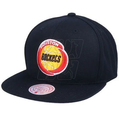 Mitchell &amp; Ness NBA Houston Rockets Top Spot Snapback Hwc Rockets Cap HHSS2976-HROYYPPPBLCK