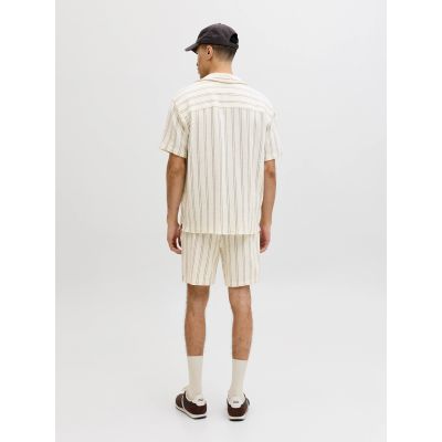 7. Jack&Jones men's striped shorts JPSTJAIDEN COBA STRIPE JOG SHORTS REG SN 12274413 Antique White Stripes