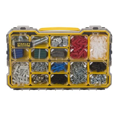 4. Stanley FMST1-75779 Tool Box Small Parts Box Polycarbonate (PC) Black, Yellow