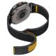 8. Spigen Athlex Air Strap for Samsung Galaxy Watch 40/44/46mm - Black and Yellow