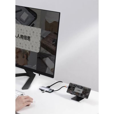 15. Baseus Metal Gleam 4in1 multifunctional HUB USB Type C - USB Type C Power Delivery 100 W / HDMI 4K 30 Hz / 1x USB 3.2 Gen 1 / 1x USB 2.0 (CAHUB-CY0G)
