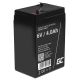 GREEN CELL GEL BATTERY AGM15 6V 4AH